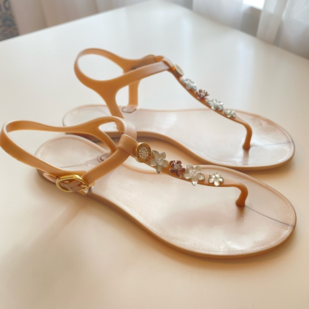 Guess Jelly Sandals, rose gold - women’s 7